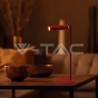 Lámpara de Mesa LED Magnética 3W Recargable 4000K Cuerpo Rojo - 6