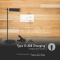 3W LED Magnetic Table Lamp Rechargeable 4000K Black Body - 4