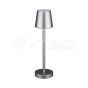 3W LED Table Lamp Rechargeable Touch Dimmable Grey Body 4000K - 1