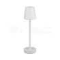 3W LED Table Lamp Rechargeable Touch Dimmable White Body 4000K - 1