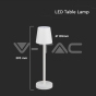 3W LED Table Lamp Rechargeable Touch Dimmable White Body 4000K - 5