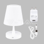 5W LED Rechargeable Table Lamp Chrome Touch Dimming - 2