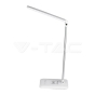 7W LED Table Lamp With Wireless Charger 3in1 White - 2