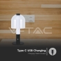 LED Table Lamp 1800mAh Battery 140 x 300 3 in 1 Black, Transparent Glass - 4
