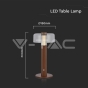 LED Table Lamp 1800mAh Battery 150 x 300 3 in 1 Brown Body - 5