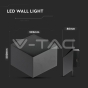 3W Wall Lamp Bridglux Chip Black Body 3000K - 8