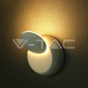 5W Wall Lamp With Bridglux Chip White Body Round 4000K - 10