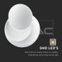 5W Wall Lamp With Bridglux Chip White Body Round 4000K - 8