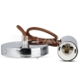 Chrome Pendant Light Brown - 2