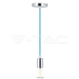 Chrome Pendant Light Blue - 3