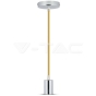 Soporte colgante de cromo Beige - 1