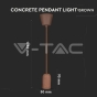 Concrete Pendant Light Brown - 6