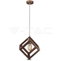 Geometric Pendant Light Champagne Gold Square - 1