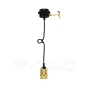 Gold Aluminium Lamp Holder - 1