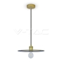 Metal Pendant Light Matt Gold - 1
