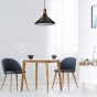 Modern Pendant Light Long Black Wooden Top - 6