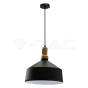 Modern Black Wooden Top Pendant Ф350 - 1