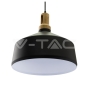 Modern Black Wooden Top Pendant Ф350 - 3