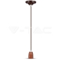 Porcelain Lamp Pendant Brown - 1