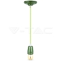 Porcelain Lamp Pendant Green - 3