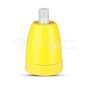 Soporte de porcelana E27 Amarillo - 1