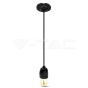 Porcelain Lamp Pendant Black - 3