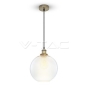 Vintage Glass Pendant Light Transparent Ф250 - 2