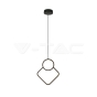 12W LED Designer Metal Hanging Lamp 280 x 1800mm Black Body 3000K - 1