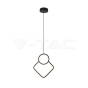 12W LED Designer Metal Hanging Lamp 280 x 1800mm Black Body 4000K - 1