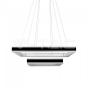113W Soft Light Chandelier Dimmable Black 3000K - 2