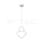 12W LED Designer Metal Hanging Lamp 280 x 1800mm White Body 4000K - 1
