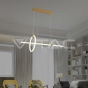 Lámpara decorativa colgante LED 16W 860*300 Pintura cuerpo dorado 3000K - 6