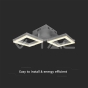 14W LED Designer Ceiling Light Two Frame 3000К - 3