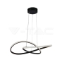20W LED Hanging Decorative Lamp Ф500 Black Body 3000K - 1
