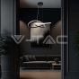 20W LED Hanging Decorative Lamp Ф500 Black Body 3000K - 6