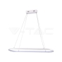 24W LED Hanging Lamp (80*20*100CM) 3000K White Body - 1