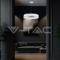 25W LED Designer Hanging Lamp Single Ring 3000K White Body - 6