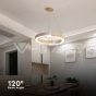 Lámpara Colgante LED de Diseño 32W (43*100) Cuerpo Blanco 3000K - 4