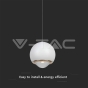 5W LED Hanging Pendant Light White Body 3000K - 2