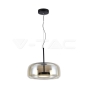 6W LED Designer Pendant Lamp Metal + Glass Body D350*H170 3000K - 1