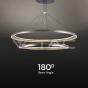 65W LED Designer Pendant Lamp Champagne Gold 3000K D400+D600 - 3