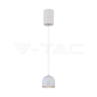 8.5W LED Hanging Lamp Φ100 Adjustable Wire Touch On/Of Grey Body 3000K - 1