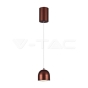 8.5W LED Hanging Lamp Φ100 Brown Body 3000K - 1