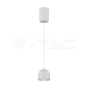 8.5W LED Hanging Lamp Φ100 White Body 3000K - 1