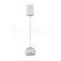 8.5W LED Hanging Lamp Φ180 White Body 3000K - 1