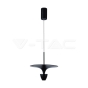 9W LED Designer Hanging Lamp (30*320*100CM) Black Body 4000K - 1