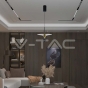9W LED Designer Hanging Lamp (30*320*100CM) Black+Gold Body 4000K - 6