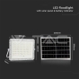 20W LED Solar Floodlight 6400K Replaceable Battery 3m Wire White Body - 12