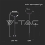 2W LED Solar Spike Base Aluminio 3en1 - 8