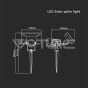 2W LED Solar Spike IP65 3000K - 6